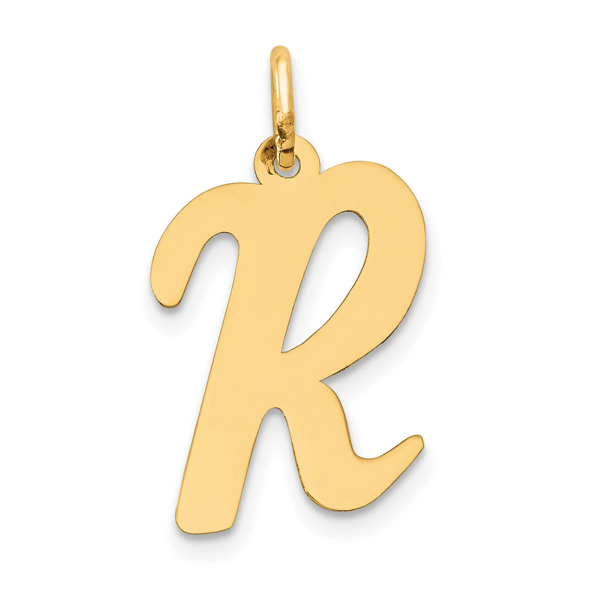 14k Large Script Letter R Initial Charm-YC662R