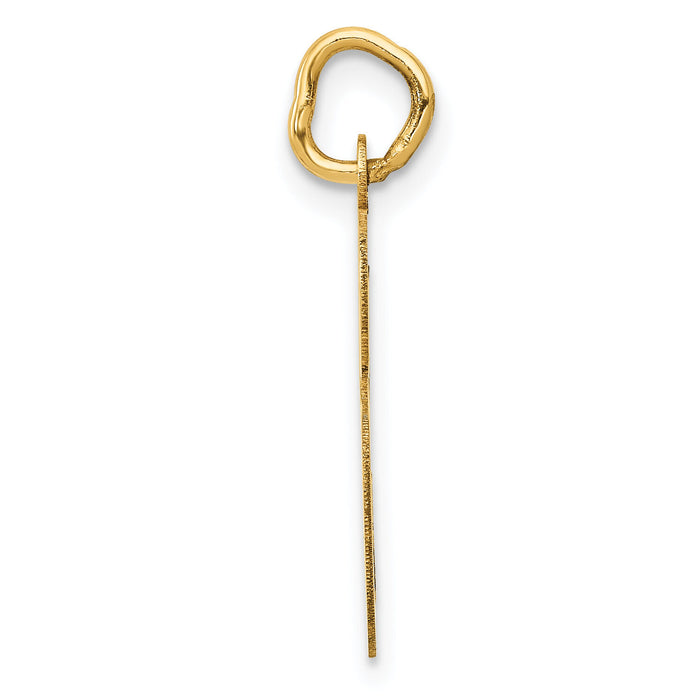 14k Large Script Letter S Initial Charm-YC662S