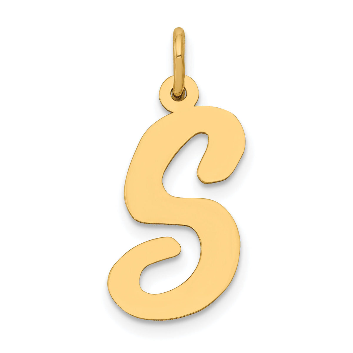 14k Large Script Letter S Initial Charm-YC662S