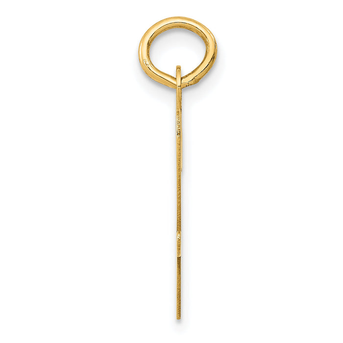 14k Large Script Letter W Initial Charm-YC662W