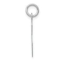 14k White Gold Large Script Letter C Initial Charm-YC663C