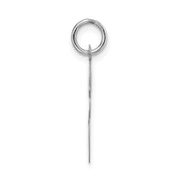 14k White Gold Large Script Letter E Initial Charm-YC663E