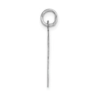 14k White Gold Large Script Letter F Initial Charm-YC663F