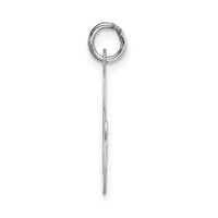 14k White Gold Large Script Letter G Initial Charm-YC663G