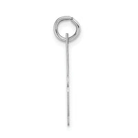 14k White Gold Large Script Letter H Initial Charm-YC663H