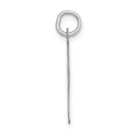 14k White Gold Large Script Letter I Initial Charm-YC663I