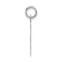14k White Gold Large Script Letter J Initial Charm-YC663J