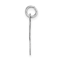 14k White Gold Large Script Letter K Initial Charm-YC663K