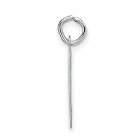 14k White Gold Large Script Letter M Initial Charm-YC663M