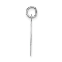 14k White Gold Large Script Letter O Initial Charm-YC663O