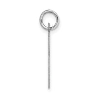 14k White Gold Large Script Letter S Initial Charm-YC663S