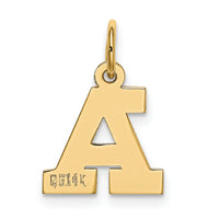 14k Small Block Letter A Initial Charm-YC664A