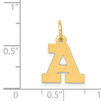14k Small Block Letter A Initial Charm-YC664A