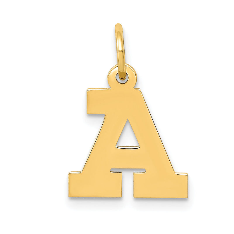 14k Small Block Letter A Initial Charm-YC664A