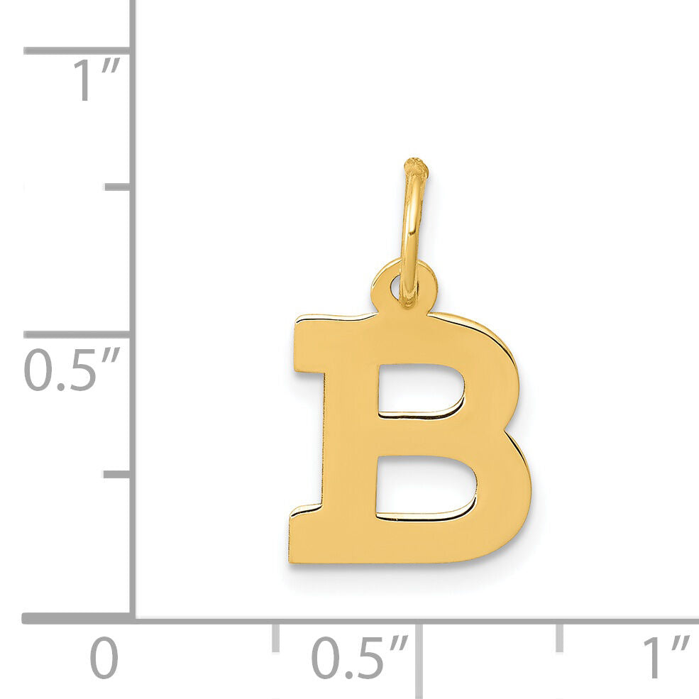 14k Small Block Letter B Initial Charm-YC664B