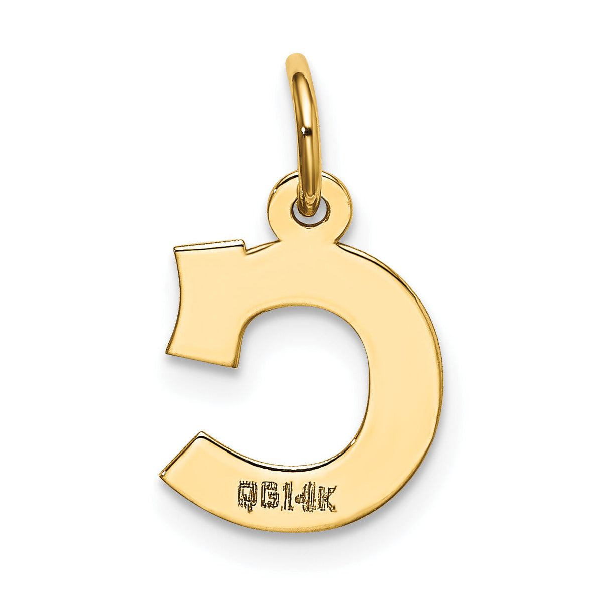 14k Small Block Letter C Initial Charm-YC664C