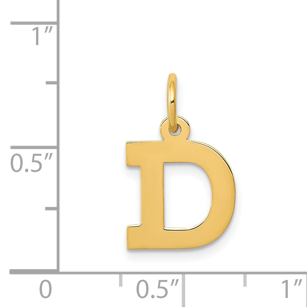 14k Small Block Letter D Initial Charm-YC664D