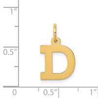 14k Small Block Letter D Initial Charm-YC664D