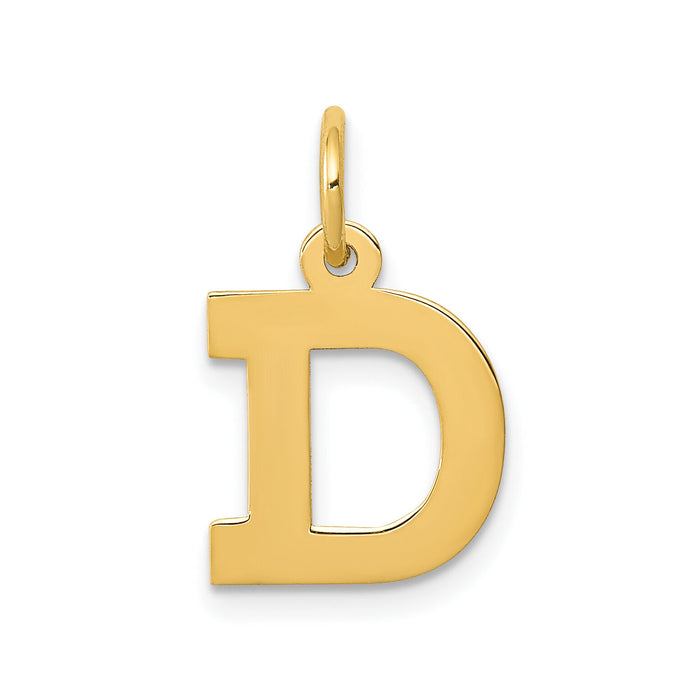 14k Small Block Letter D Initial Charm-YC664D