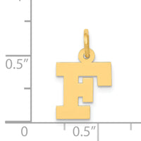 14k Small Block Letter F Initial Charm-YC664F