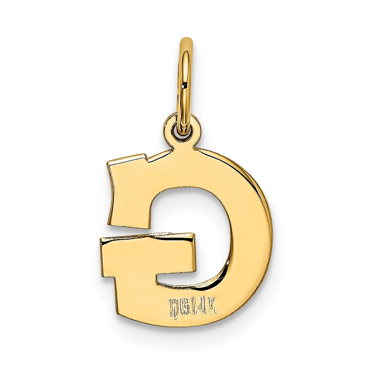 14k Small Block Letter G Initial Charm-YC664G