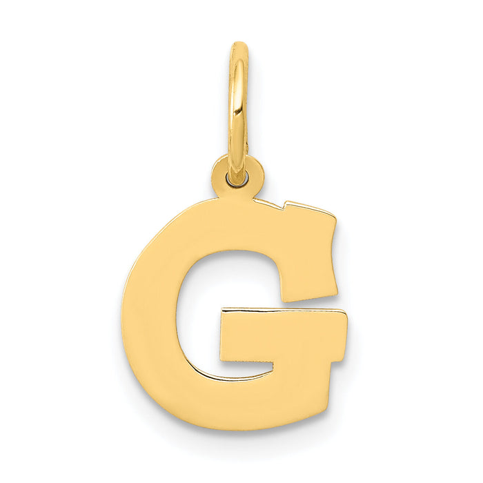 14k Small Block Letter G Initial Charm-YC664G