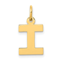 14k Small Block Letter I Initial Charm-YC664I