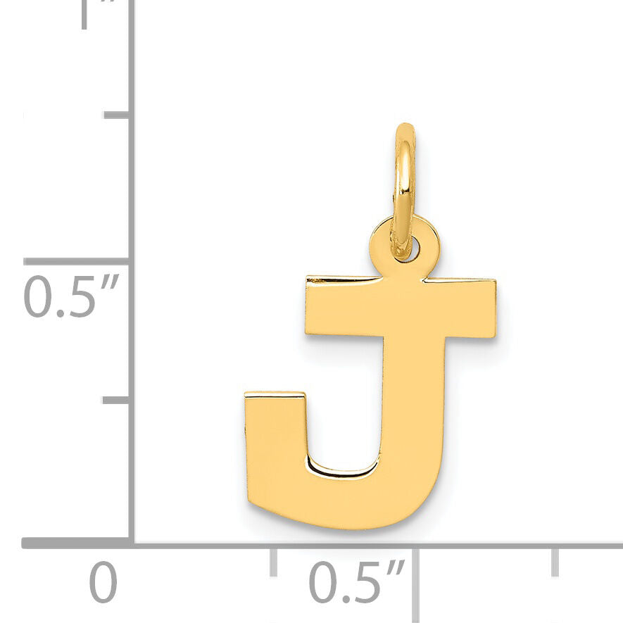 14k Small Block Letter J Initial Charm-YC664J