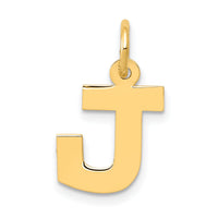 14k Small Block Letter J Initial Charm-YC664J