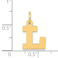 14k Small Block Letter L Initial Charm-YC664L