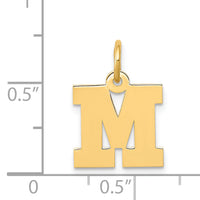 14k Small Block Letter M Initial Charm-YC664M