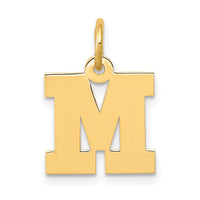 14k Small Block Letter M Initial Charm-YC664M