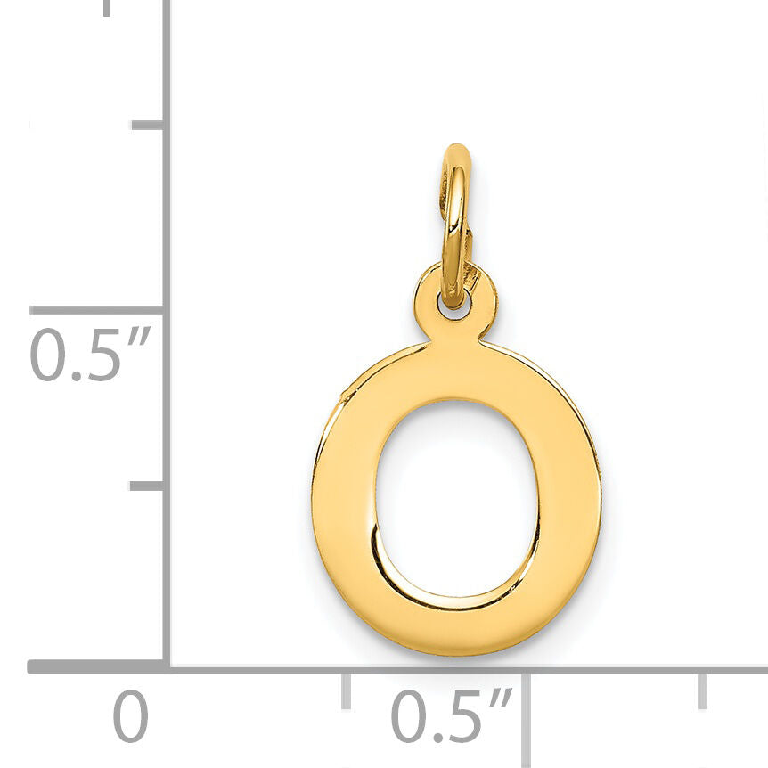 14k Small Block Letter O Initial Charm-YC664O