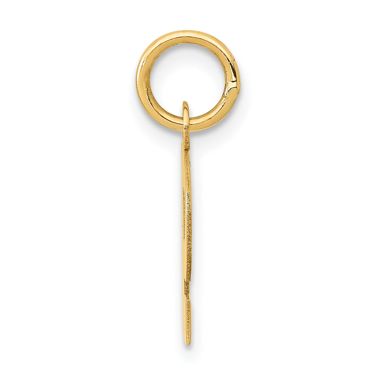 14k Small Block Letter P Initial Charm-YC664P
