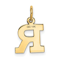 14k Small Block Letter R Initial Charm-YC664R