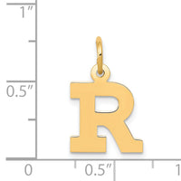 14k Small Block Letter R Initial Charm-YC664R