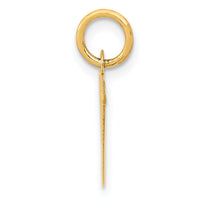 14k Small Block Letter V Initial Charm-YC664V