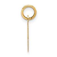 14k Small Block Initial Z Charm-YC664Z