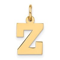 14k Small Block Initial Z Charm-YC664Z