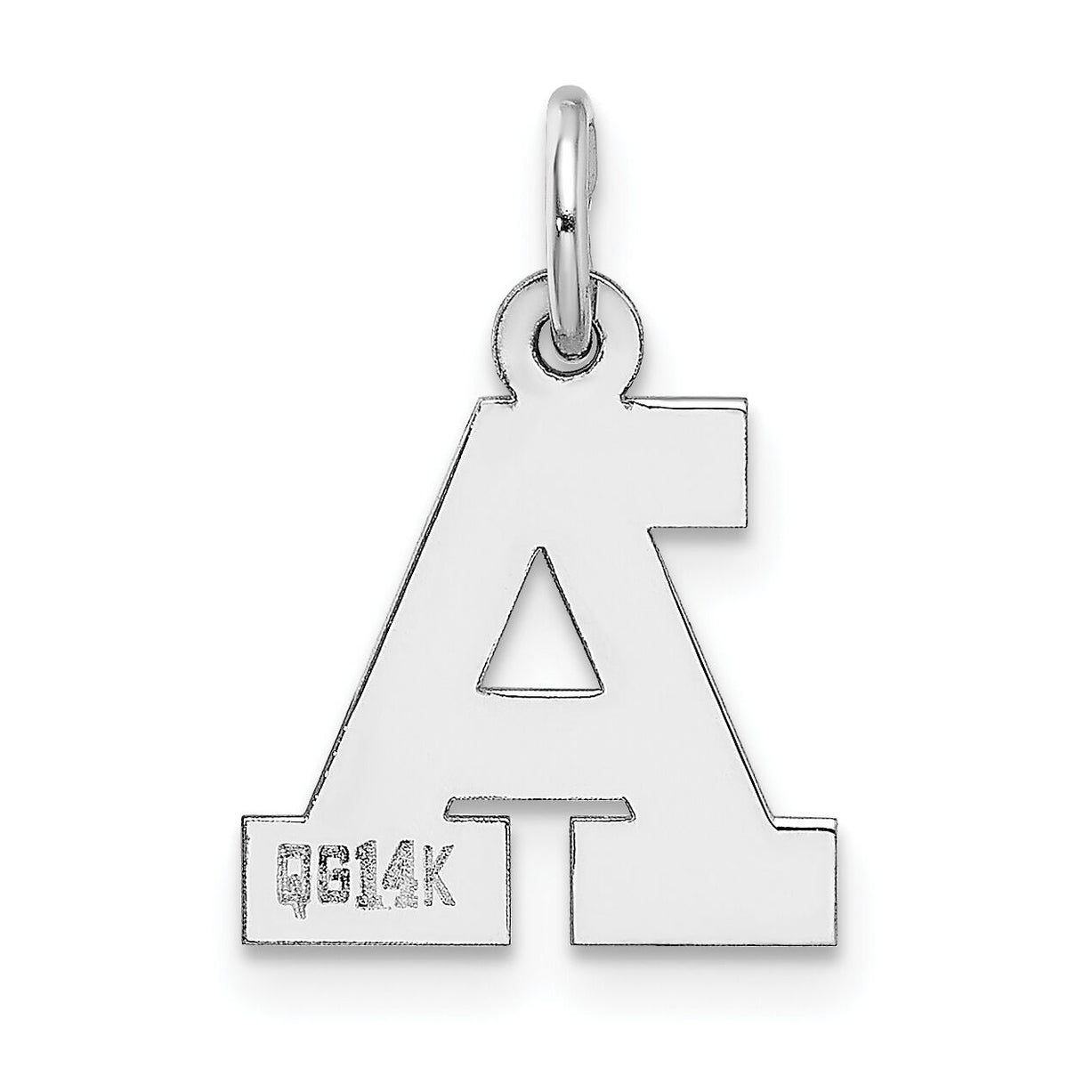 14KW Small Block Letter A Initial Charm-YC665A