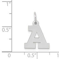 14KW Small Block Letter A Initial Charm-YC665A