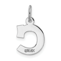 14KW Small Block Letter C Initial Charm-YC665C