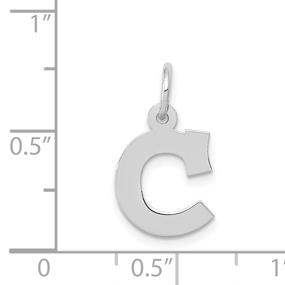 14KW Small Block Letter C Initial Charm-YC665C