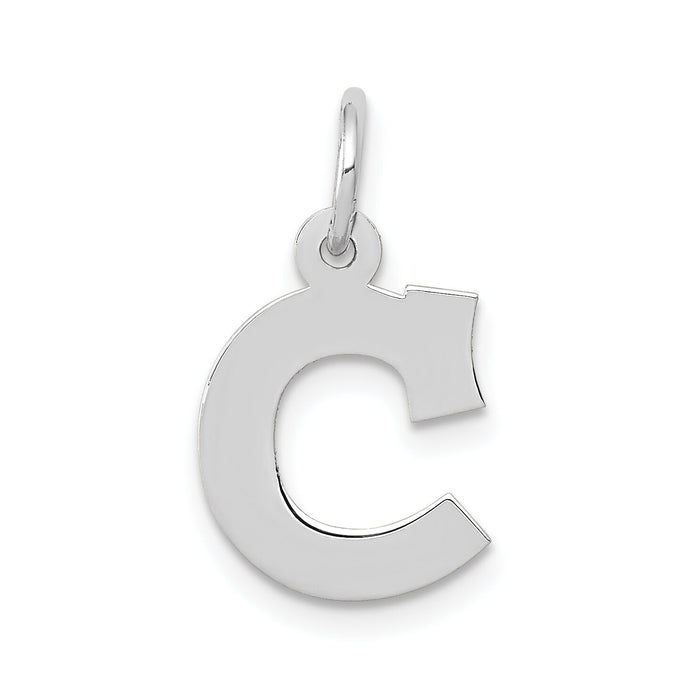 14KW Small Block Letter C Initial Charm-YC665C