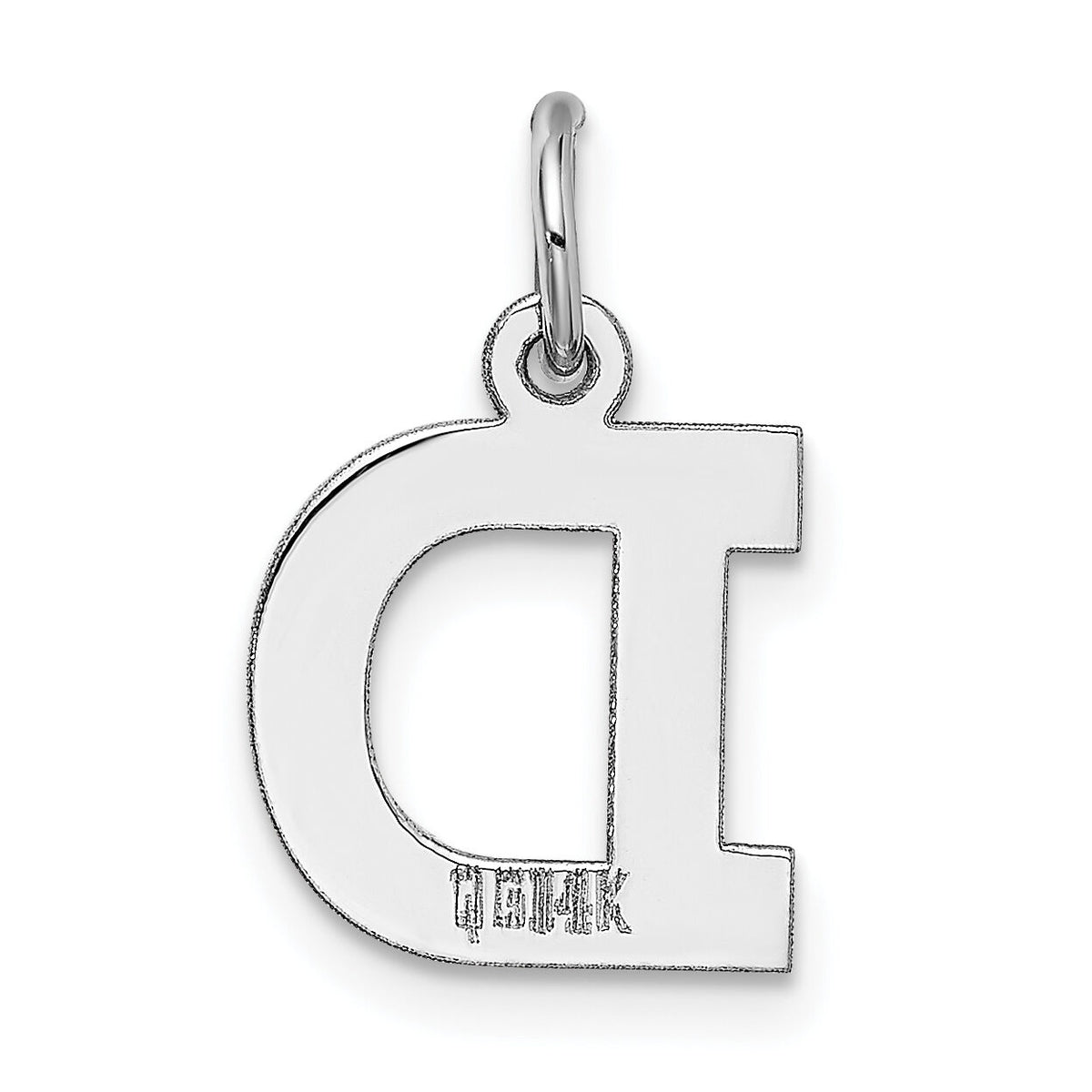 14KW Small Block Letter D Initial Charm-YC665D