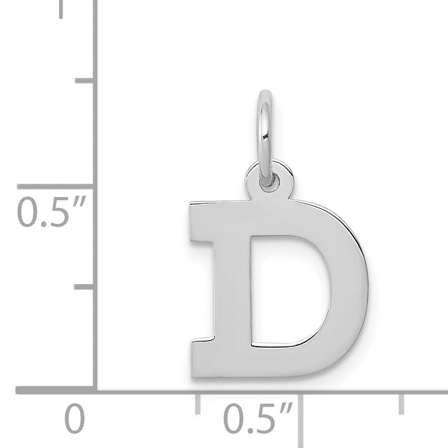 14KW Small Block Letter D Initial Charm-YC665D