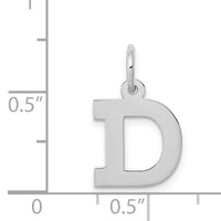 14KW Small Block Letter D Initial Charm-YC665D