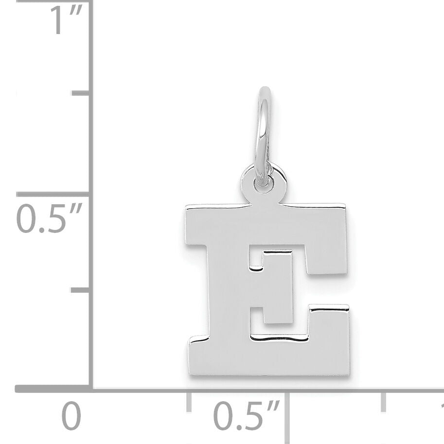 14KW Small Block Letter E Initial Charm-YC665E