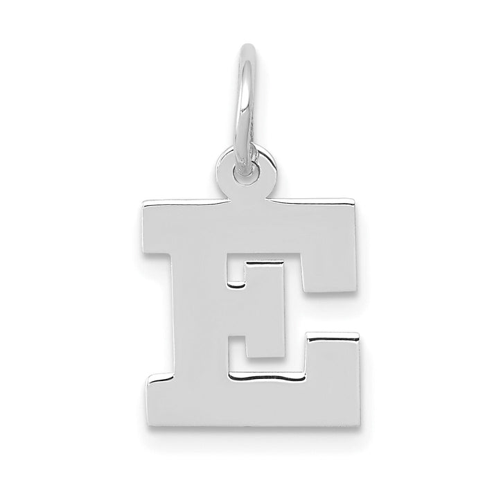 14KW Small Block Letter E Initial Charm-YC665E