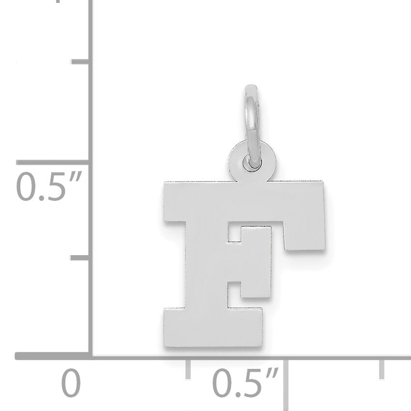14KW Small Block Letter F Initial Charm-YC665F